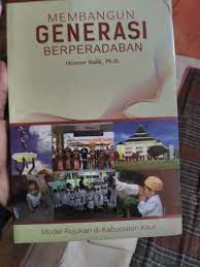 Membangun Generasi Peradaban