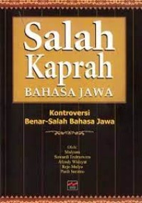 Salah Kaprah Bahasa Jawa
