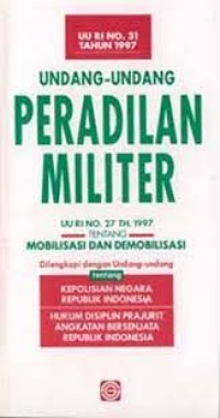 Undang - Undang Peradilan Militer