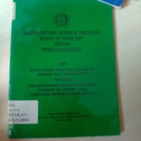 Undang - Undang Ri Pengelolaan Zakat